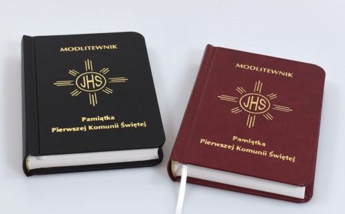 Pamiątka Pierwszej Komunii św.  bordowy czarny 2.JPG