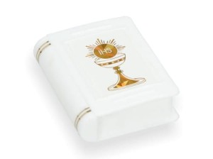 Pudełko do różańca Komunia św.