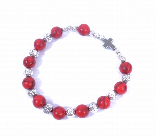 Bransoletka – różaniec KORAL.JPG
