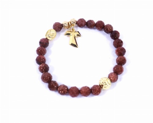 Bransoletka – różaniec PIASEK PUSTYNI.JPG