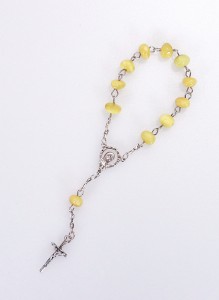 Różaniec 10 Bursztyn