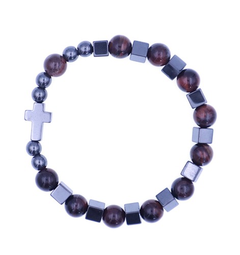 Bransoletka – różaniec BAWOLE OKO HEMATYT 19227.JPG