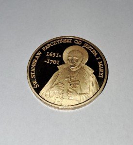 Pamiątkowa Moneta z wizerunkiem Świętego Stanisława Papczyńskiego